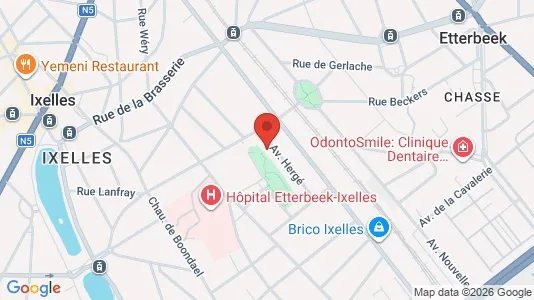 Apartments for rent i Brussels Elsene - kort over placeringen