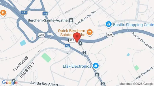 Apartments for rent i Brussels Sint-Agatha-Berchem - kort over placeringen