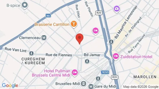 Apartments for rent i Brussels Anderlecht - kort over placeringen