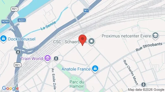 Apartments for rent i Brussels Schaarbeek - kort over placeringen