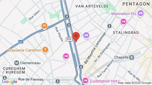 Apartments for rent i Stad Brussel - kort over placeringen
