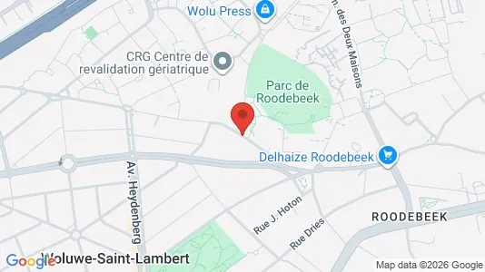 Apartments for rent i Brussels Sint-Lambrechts-Woluwe - kort over placeringen