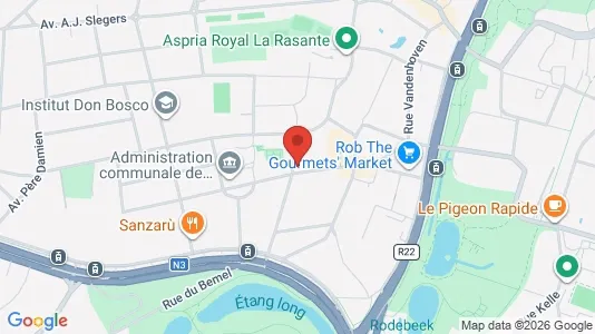Apartments for rent i Brussels Sint-Pieters-Woluwe - kort over placeringen