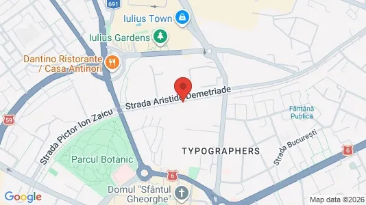 Apartments for rent i Timişoara - kort over placeringen