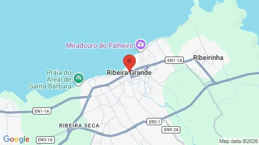 Apartments for rent i Ribeira Grande - kort over placeringen