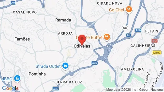 Apartments for rent i Odivelas - kort over placeringen
