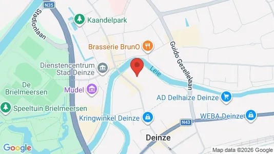 Apartments for rent i Deinze - kort over placeringen