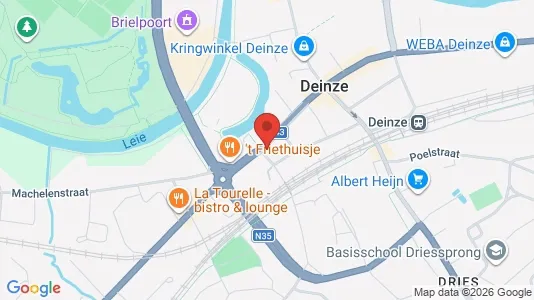 Apartments for rent i Deinze - kort over placeringen