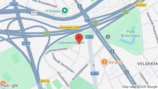 Apartments for rent i Antwerp Berchem - kort over placeringen