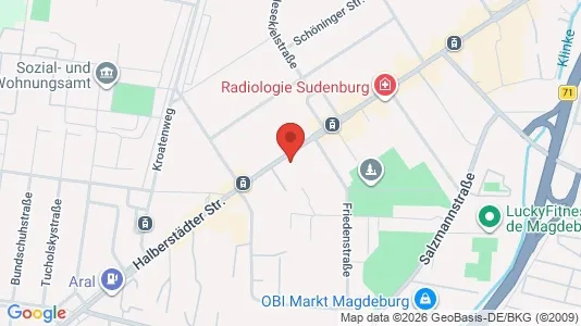 Apartments for rent i Magdeburg - kort over placeringen