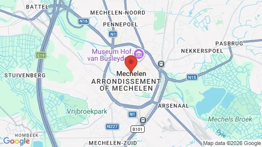 Apartments for rent i Mechelen - kort over placeringen