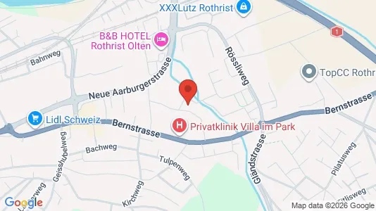 Apartments for rent i Zofingen - kort over placeringen