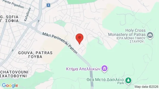 Apartments for rent i Patras - kort over placeringen