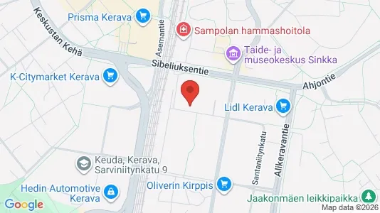 Apartments for rent i Kerava - kort over placeringen