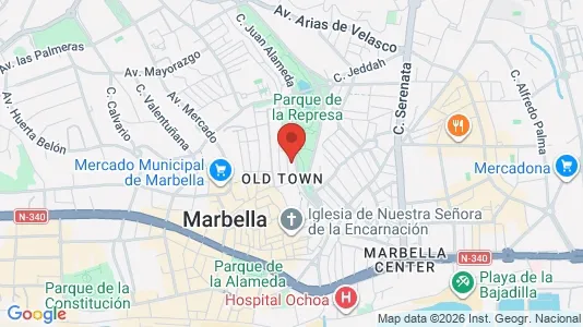Apartments for rent i Marbella - kort over placeringen