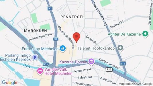 Apartments for rent i Mechelen - kort over placeringen