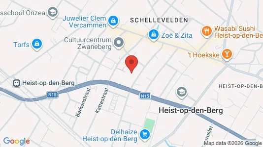 Apartments for rent i Heist-op-den-Berg - kort over placeringen