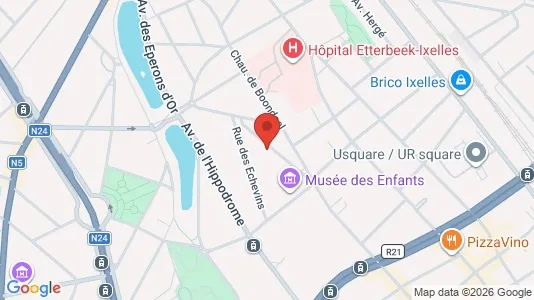 Apartments for rent i Brussels Elsene - kort over placeringen
