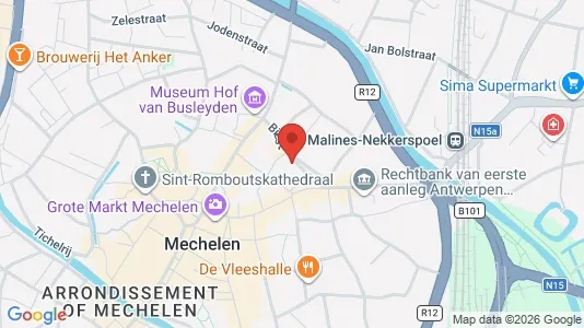 Apartments for rent i Mechelen - kort over placeringen