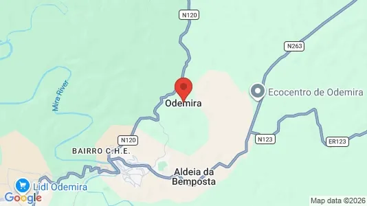 Apartments for rent i Odemira - kort over placeringen