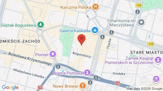 Apartments for rent i Szczecin - kort over placeringen