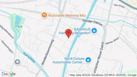 Apartments for rent i Hamburg Bergedorf - kort over placeringen