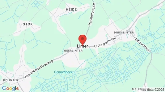 Apartments for rent i Linter - kort over placeringen