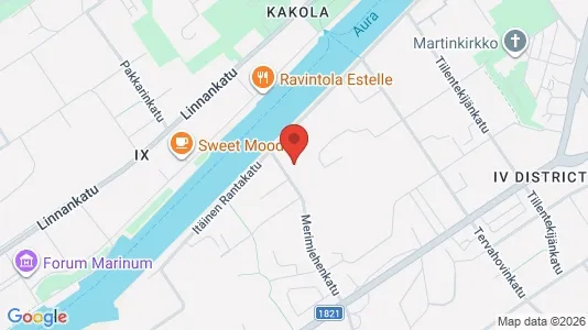 Apartments for rent i Turku - kort over placeringen