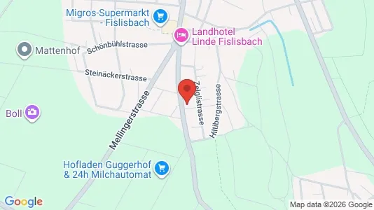 Apartments for rent i Baden - kort over placeringen