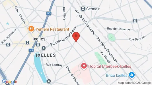Apartments for rent i Brussels Elsene - kort over placeringen