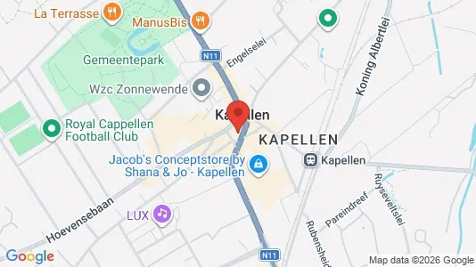 Apartments for rent i Kapellen - kort over placeringen