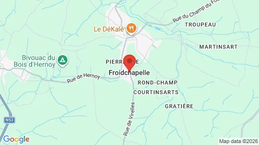 Apartments for rent i Froidchapelle - kort over placeringen