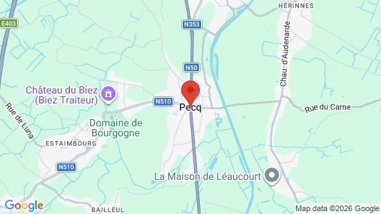 Apartments for rent i Pecq - kort over placeringen