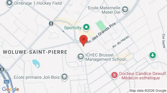 Apartments for rent i Brussels Sint-Pieters-Woluwe - kort over placeringen