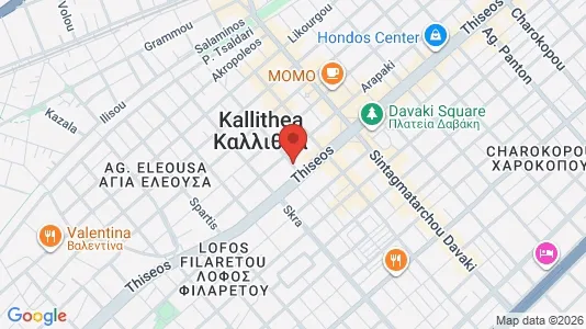 Apartments for rent i Kallithea - kort over placeringen