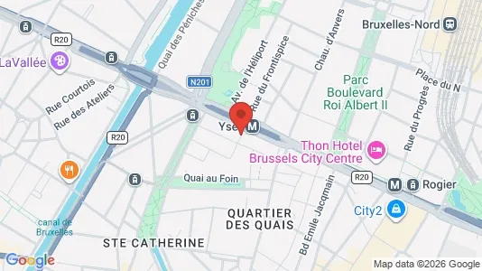 Apartments for rent i Stad Brussel - kort over placeringen