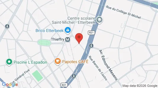 Apartments for rent i Brussels Etterbeek - kort over placeringen