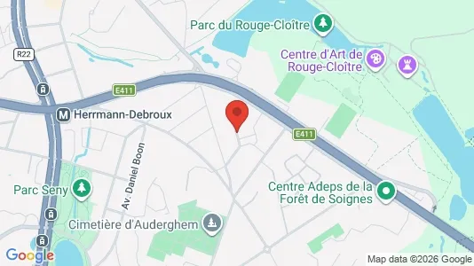 Apartments for rent i Brussels Oudergem - kort over placeringen