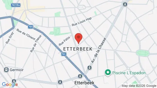Apartments for rent i Brussels Etterbeek - kort over placeringen