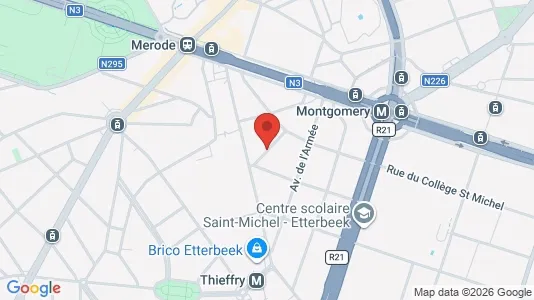 Apartments for rent i Brussels Etterbeek - kort over placeringen
