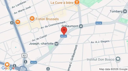 Apartments for rent i Brussels Sint-Lambrechts-Woluwe - kort over placeringen