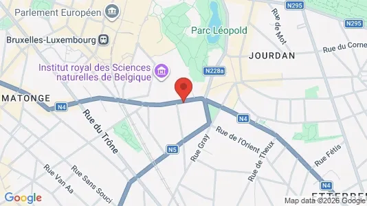 Apartments for rent i Brussels Elsene - kort over placeringen