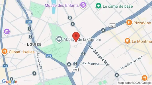 Apartments for rent i Brussels Elsene - kort over placeringen