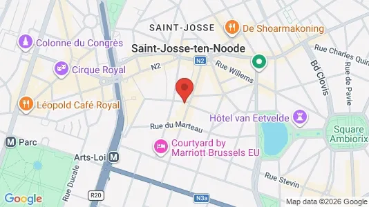 Apartments for rent i Brussels Sint-Joost-ten-Node - kort over placeringen