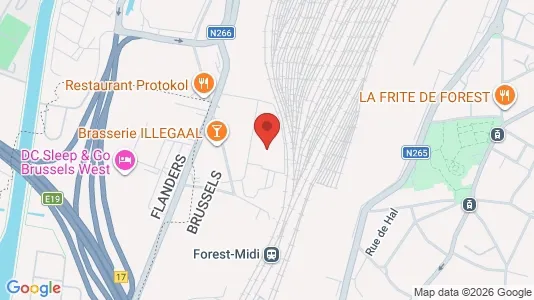Apartments for rent i Brussels Vorst - kort over placeringen