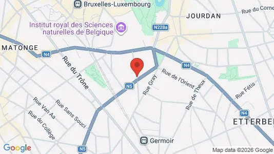 Apartments for rent i Brussels Elsene - kort over placeringen