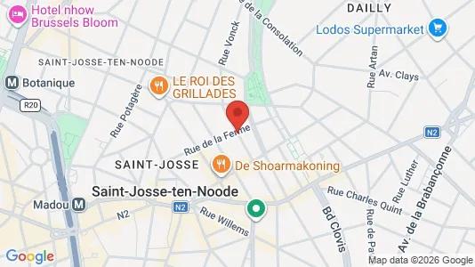 Apartments for rent i Brussels Sint-Joost-ten-Node - kort over placeringen