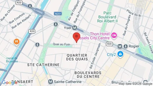 Apartments for rent i Stad Brussel - kort over placeringen