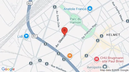 Apartments for rent i Brussels Schaarbeek - kort over placeringen
