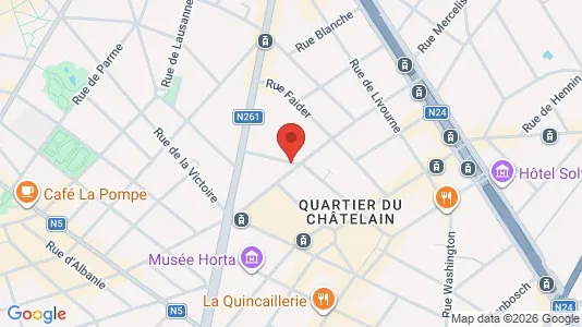 Apartments for rent i Brussels Sint-Gillis - kort over placeringen